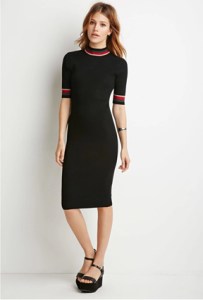 Forever 21 Striped-Trim Ribbed Dress ($25)