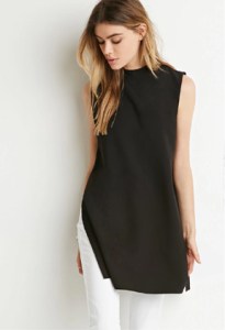Forever 21 Mock Neck Side Slit Top ($23)